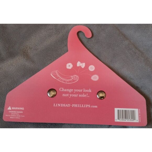 Lindsay Phillips Interchangeable Snaps "Tory" Cream Flower with Brown Stone - Picture 3 of 3